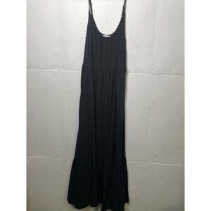 Z Supply Womens Black Maxi Dress Size Large Cotton Comfy